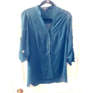 Hunter Green Button Front Portofino